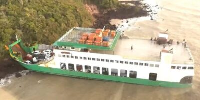 Ferryboat Cidade de Araioses volta a operar após encalhar na Ilha do Cajual e ficar cinco dias parado