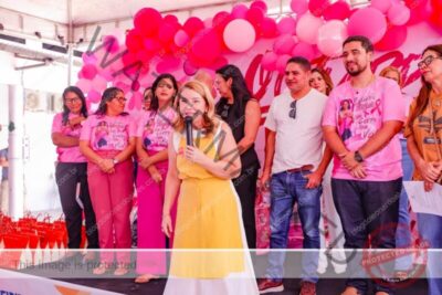Presidente da Assembleia Legislativa prestigia ações do Outubro Rosa em Barreirinhas