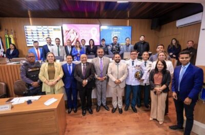 Vereador Wendell Martins homenageia oficiais da Polícia Militar com Moção de Aplausos na Câmara de São Luís
