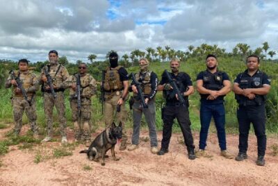 Grupo do CTA e policiais civil e militar participaram da operação “Operação Cessna”