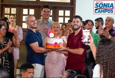 Prefeita de Axixá, Sônia Campos, faz agradecimento a todos participantes de seu aniversário