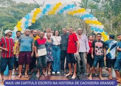 Prefeito Cesar Castro, proporciona dia histórico em Cachoeira Grande com inauguração da ponte em povoado