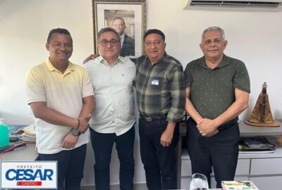 Prefeito de Cachoeira Grande, César Castro, é recebido na SEGOV