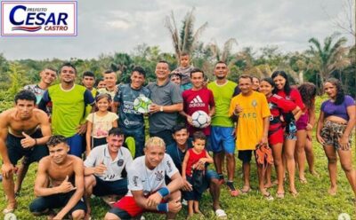 Prefeito Cesar Castro, realiza Jogo Beneficente entre Amigos no povoado Croa Grande