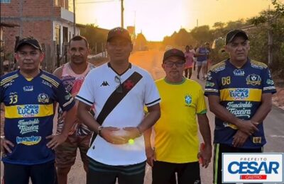 Prefeito César Castro, leva asfalto e qualidade de vida para o bairro Vila Lindão em Cachoeira Grande