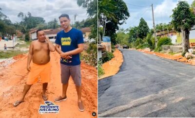 Prefeito Pedro Paulo, cumpre promessa de campanha e pavimentação asfáltica chega à rua Santa Luzia