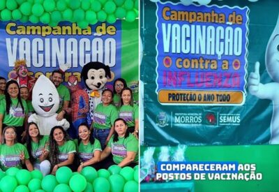 Prefeitura de Morros, realiza “Dia D da vacinação” contra a influenza na cidade