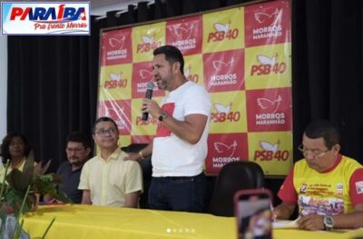 Prefeito Paraíba, partipa de encontro do PSB em Morros
