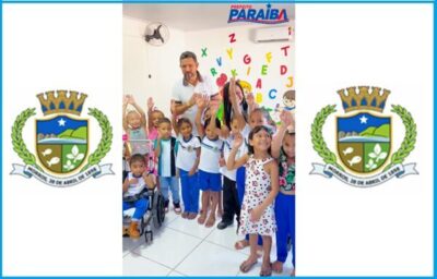Prefeito Paraíba visitou unidade escolar que foi reformada e ampliada em povoado