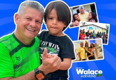 O prefeito Walace Azevedo comemorou o dia da criança!