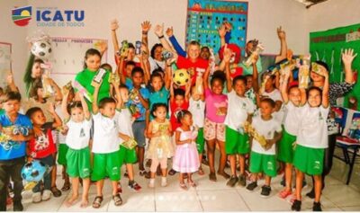 Prefeito walace faz a festa das crianças nas escolas dos povoados de Icatu