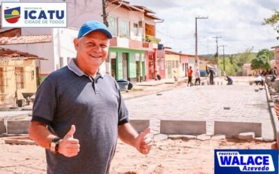 Prefeito Walace, no penúltimo dia do ano, visitou as obras, e percorreu a Zona Rural de Icatu