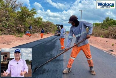 Prefeito Walace entra para a história com asfalto na Zona Rural “O sonho que virou realidade em Icatu”