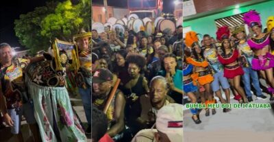 Prefeito Walace Azevedo, participa da tradicional morte do bumba meu boi de Itatuaba