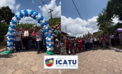 Prefeito Walace entrega mais uma rua pavimentadas com Bloquete em Icatu