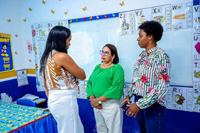 Paço do Lumiar: Acompanhada das titulares da pasta de educação, prefeita Paula Azevedo realizada vistoria em escolas da rede municipal