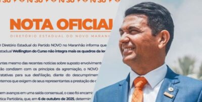 Partido Novo fecha as portas para Wellington do Curso