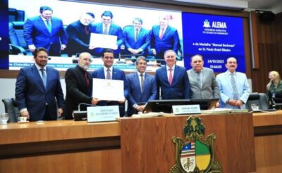 Alema homenageia Plinio Túzzolo com Título de Cidadão Maranhense