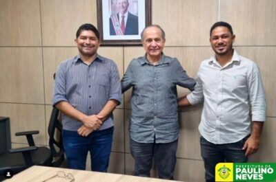 Prefeito Raimundo Lídio com o Secretário Municipal de Turismo se reune com Secretário de Estado da Infraestrutura