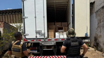 Polícia recupera em Teresina caminhão e carga roubados no Maranhão