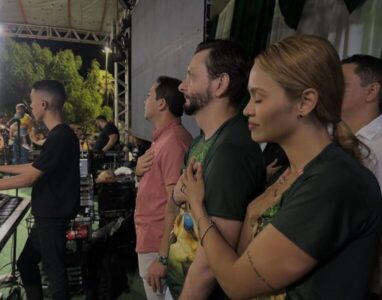 Prefeito André da RalpNet e Dr Leonardo Sá prestigiam festejo de São José em Pinheiro