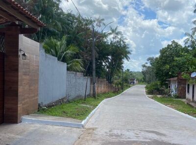 Prefeitura de Presidente Juscelino, realiza pavimentação em blocos e iluminação dos postes com lâmpadas de LED
