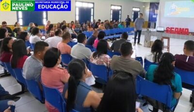 Prefeitura de Paulino Neves, através da SEMED, reúne professores e coordenadores para formação do SEAMA
