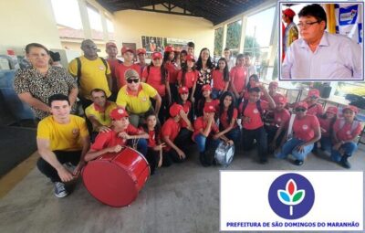 Prefeitura de São Domingos do Maranhão, valorizando o projeto do “Bombeiro Mirim”