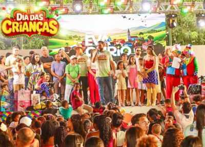 Paulo e Eva Curió lideram festa para crianças com distribuição de quase 5 mil brinquedos em Turilândia
