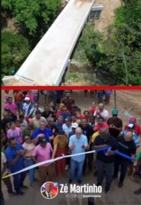 Prefeito Zé Martinho entrega nova ponte sobre o igarapé do Curimatá e garante acesso seguro à população
