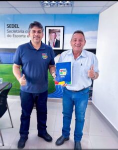 Novas Parcerias: Amin Quemel se reúne com Celso Dias ( Secretário de Esportes do Estado) em busca de projetos para Carutapera.