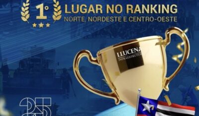 Lucena Construtora é destaque nacional e se mantém entre as 15 maiores do Brasil