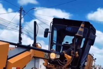 O sonho do asfalto novo virou realidade no Bairro das Quarentas!* 🛣️✨