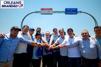 Secretário Orleans Brandão, participa da entrega de 90km de requalificação da MA-006