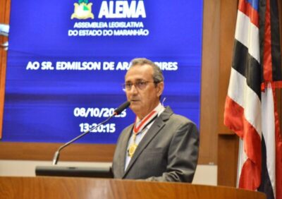 Edmlson Pires recebe Medalha Manuel Beckman na Assembleia Legislativa do Maranhão