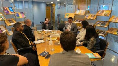 Felipe Camarão, representa o Governo do Estado em reunião de trabalho realizada com representantes da UNESCO