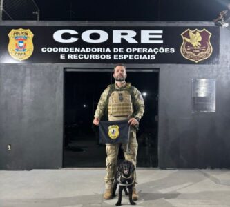 Investigador da PC-MA e seu parceiro, o cão K-9 Radar brilham em Curso Nacional de Detecção de Drogas