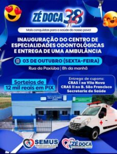 Polêmica em Zé Doca: Prefeitura distribui Pix para atrair público em inauguração de obra pública