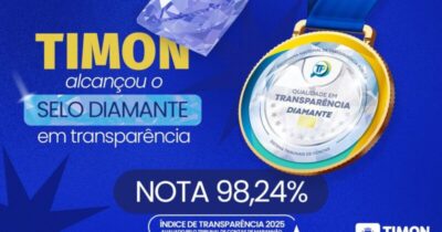 Timon conquista Selo Diamante de Transparência do TCE/MA