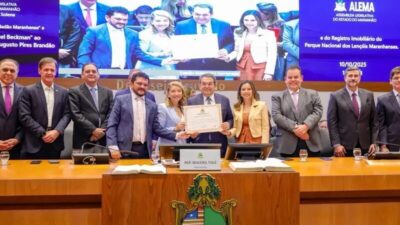 Deputado Cláudio Cunha entrega Título de Cidadão Maranhense ao ministro Carlos Brandão