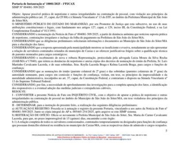 Prefeita de São João do Sóter nomeou irmão e sobrinhas no município