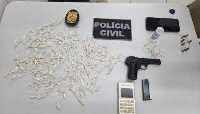 Polícia Civil prende foragido com droga e pistola na cidade de Timon