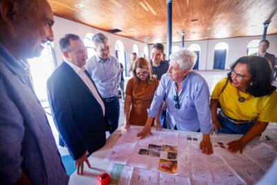 Governo e rede hoteleira portuguesa vistoriam obras no Centro Histórico de São Luís Compartilhar via Telegram Compartilhar via WhatsApp Compartilhar via Facebook Compartilhar via Twitter Compartilhar via email Acessar fotos
