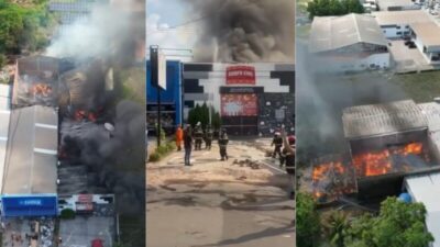 Incêndio destrói cinema e loja de móveis em Santa Inês, no MA