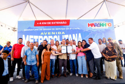 Brandão autoriza terceira etapa das obras da Avenida Metropolitana