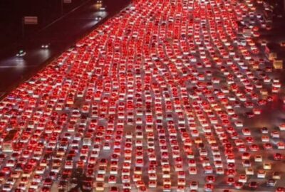 China tem engarrafamento recorde