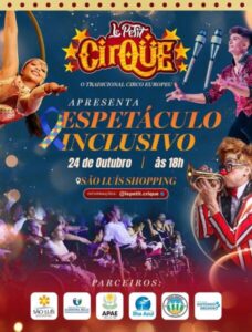 Le Petit Cirque realiza sessão inclusiva nesta sexta-feira em São Luís