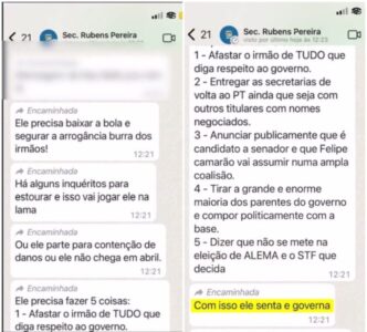 Deputado revela suposta conversa com desembargador federal para afastar Brandão