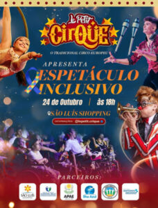 Le Petit Cirque realiza sessão inclusiva nesta sexta-feira em São Luís