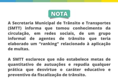 SMTT investiga ranking de agentes que mais aplicam multas em São Luís